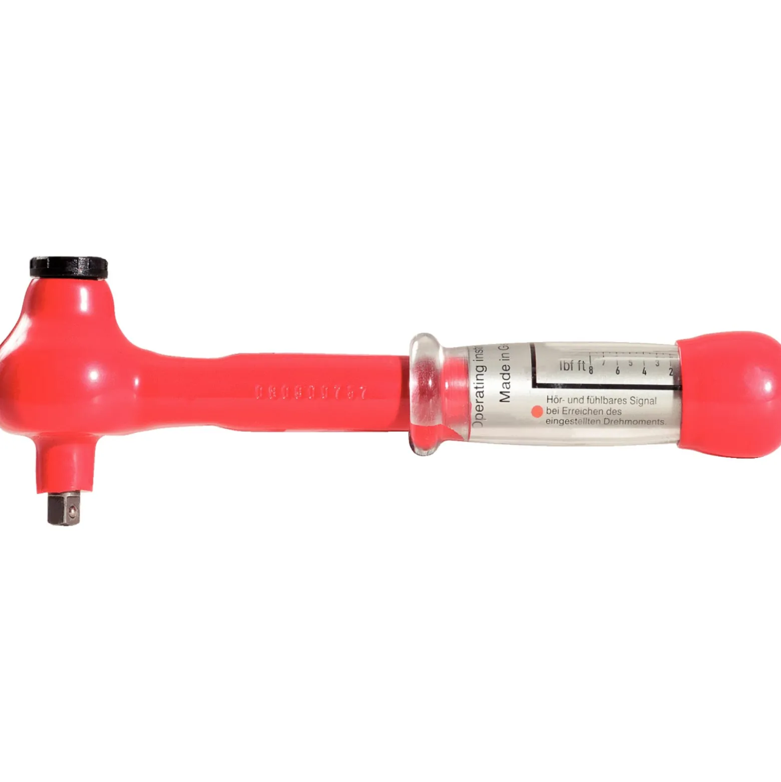 KS TOOLS 3/8" Mini Drehmomentschlüssel mit Schutzisolierung und Umschalt-Ratschenkopf 5-25Nm - 117.1184