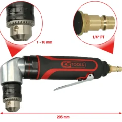 KS TOOLS 10 mm Druckluft-Winkelbohrmaschine - 515.5465