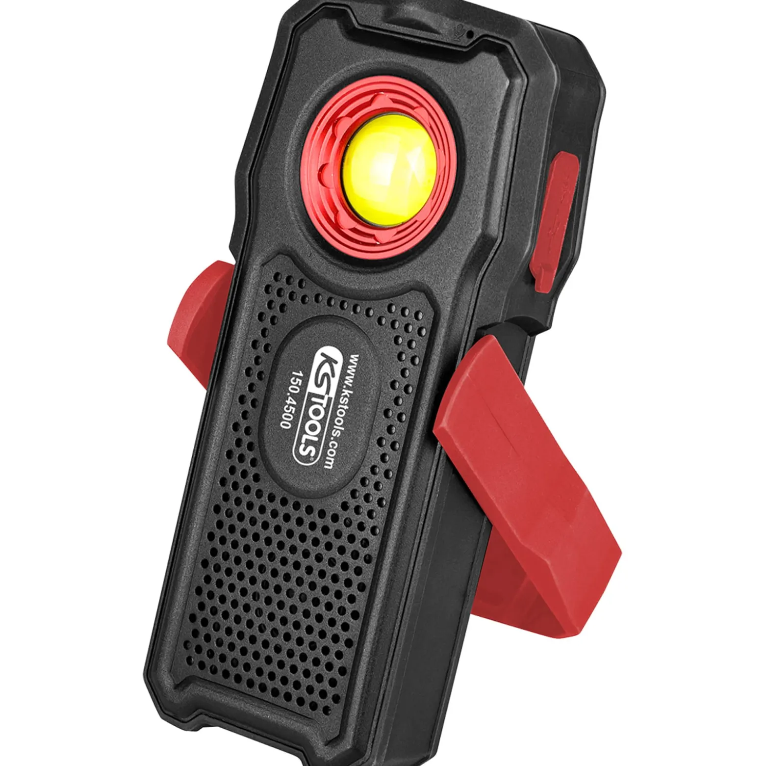 KS TOOLS Mobile Werkstatt-Handlampe 500 Lumen mit Bluetooth Lautsprecher knickbar - 150.4500