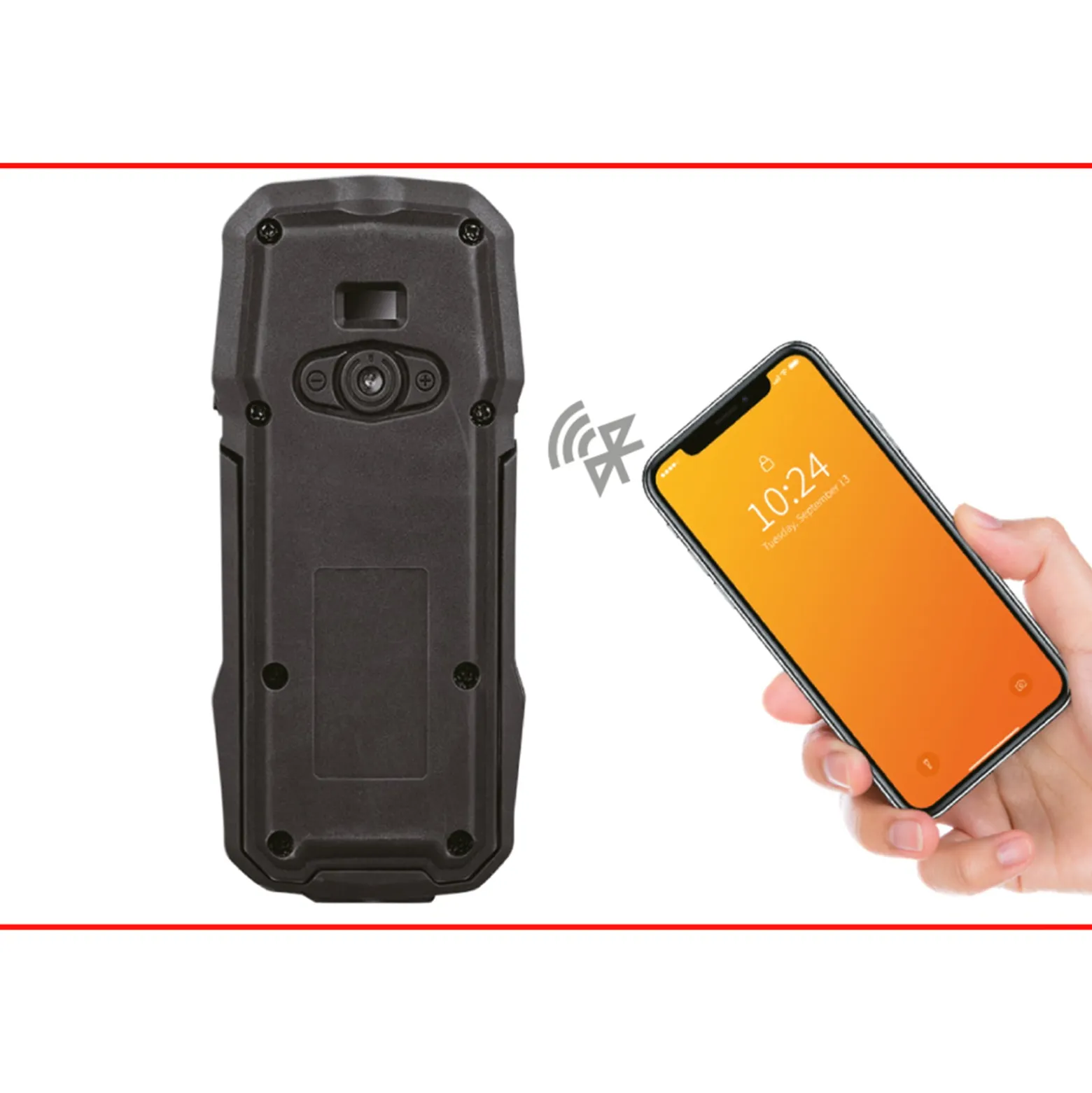 KS TOOLS Mobile Werkstatt-Handlampe 500 Lumen mit Bluetooth Lautsprecher knickbar - 150.4500