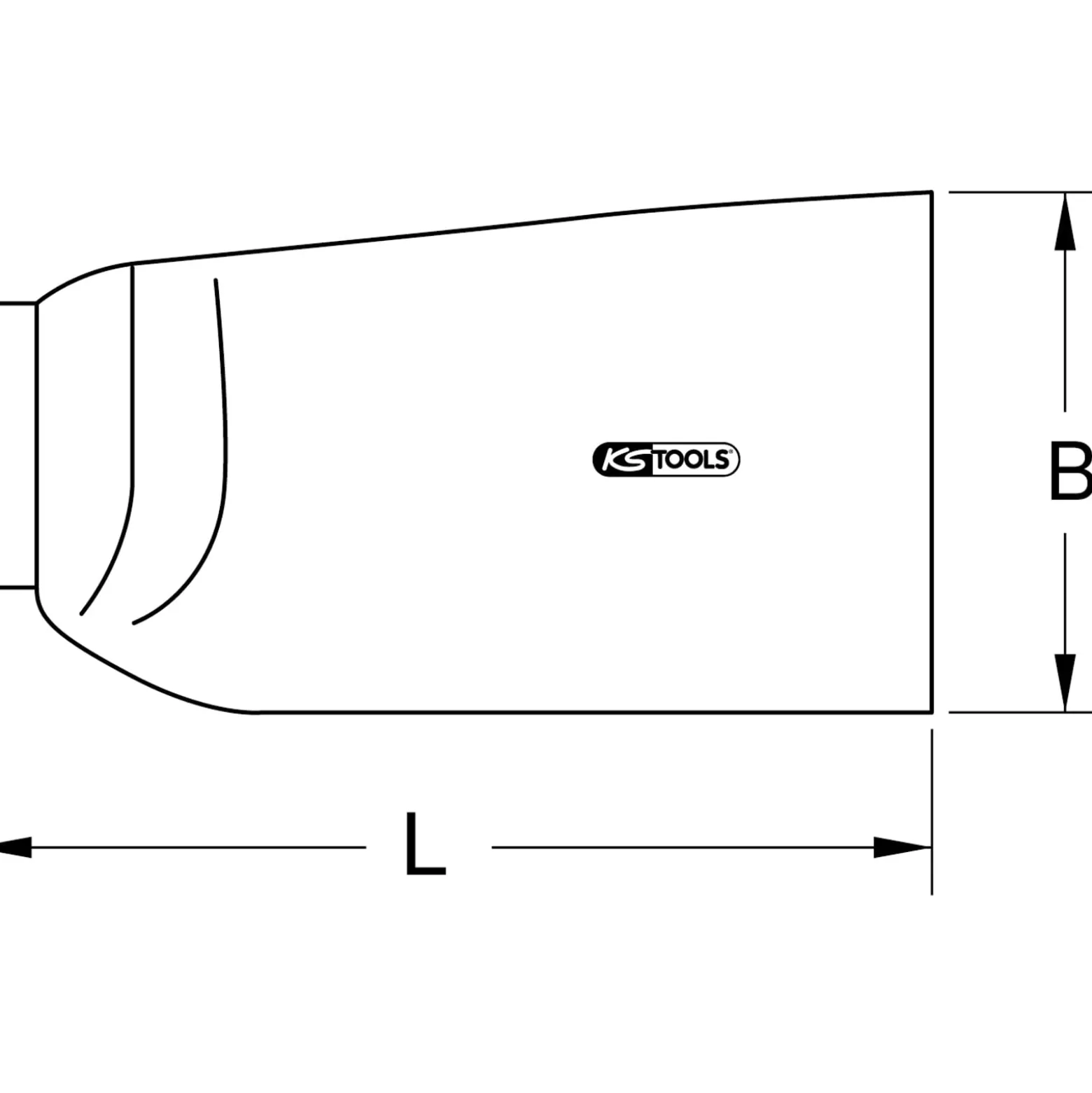 KS TOOLS NH-Sicherungs-Aufsteckgriff mit Schutzisolierung 380 mm - 117.1622