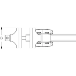 KS TOOLS Parallel-Schraubstock mit Drehteller 90 mm - 914.0025