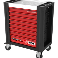 KS TOOLS PERFORMANCEplus P10 SCHWARZ/ROT Werkstattwagen mit 8 Schubladen - 873.0008