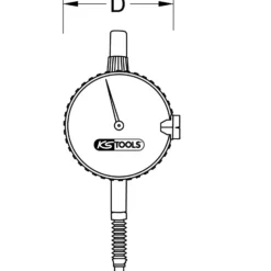 KS TOOLS Präzisions-Messuhr 0-10 mm - 300.0560