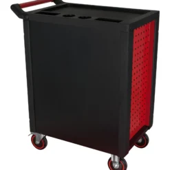 KS TOOLS RACINGline SCHWARZ/ROT Werkstattwagen mit 7 Schubladen - 826.0007
