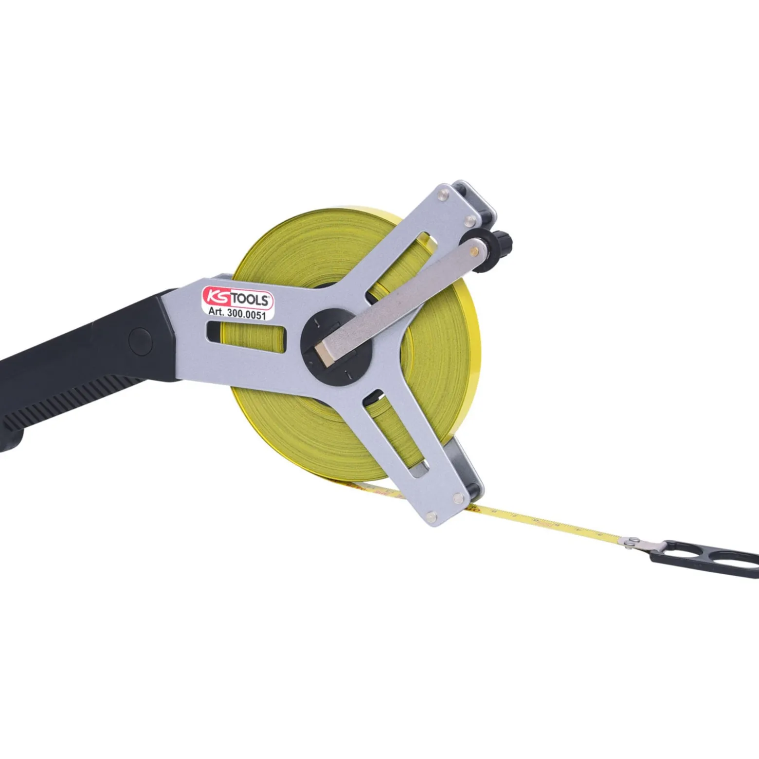 KS TOOLS Rahmenbandmaß mit gelbem Stahlband 50m - 300.0051