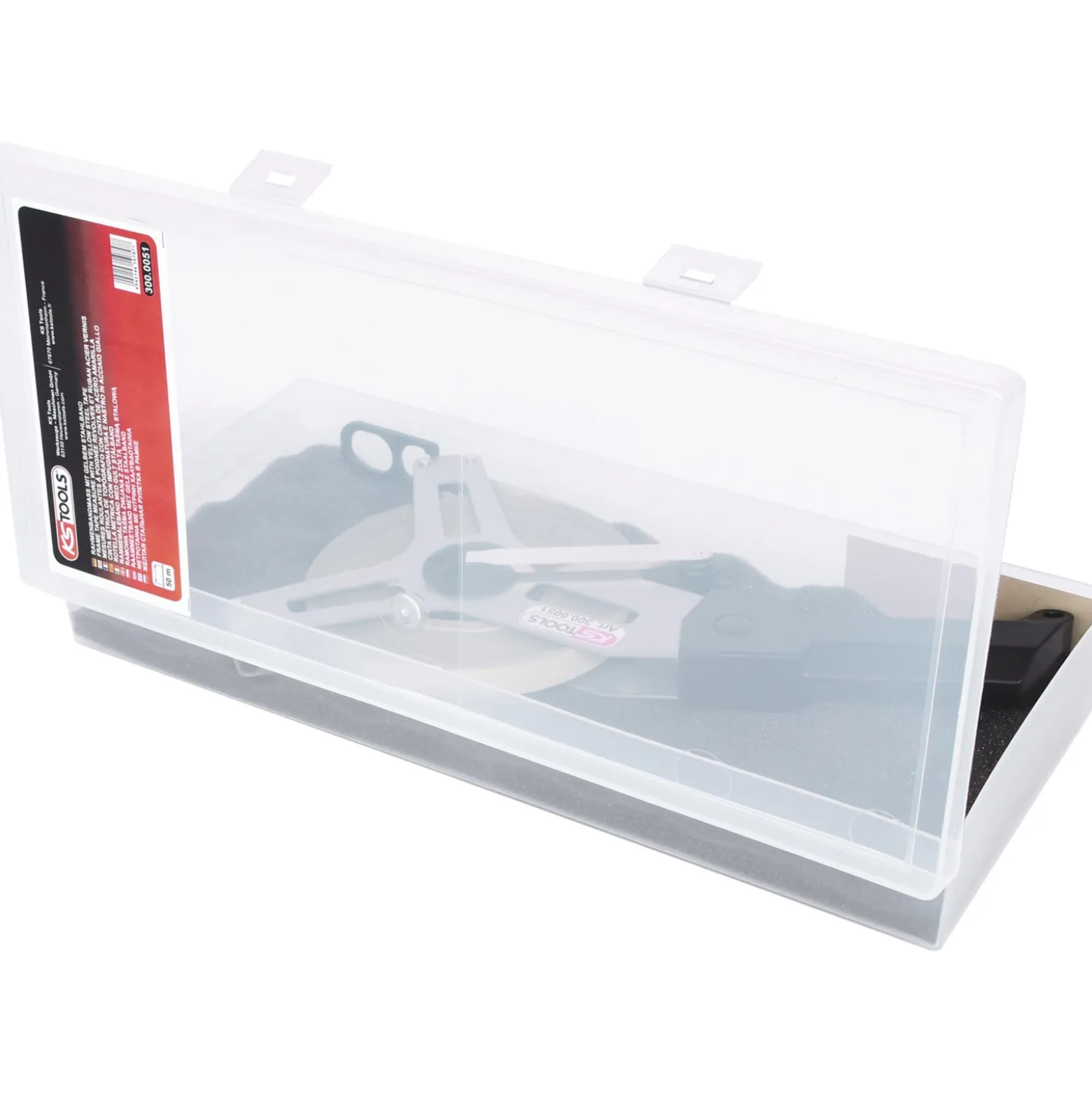 KS TOOLS Rahmenbandmaß mit gelbem Stahlband 50m - 300.0051