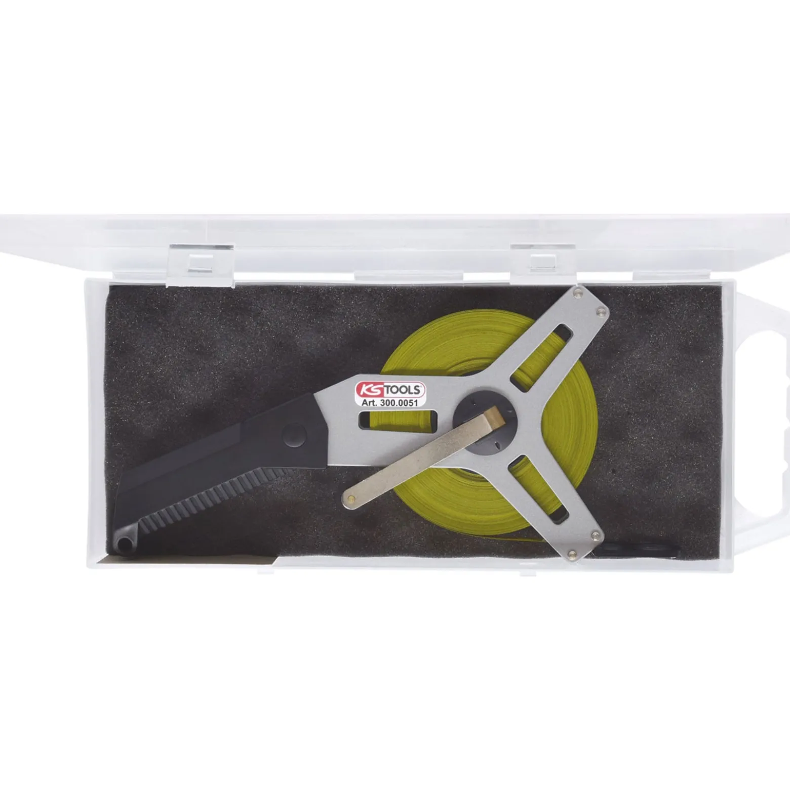 KS TOOLS Rahmenbandmaß mit gelbem Stahlband 50m - 300.0051