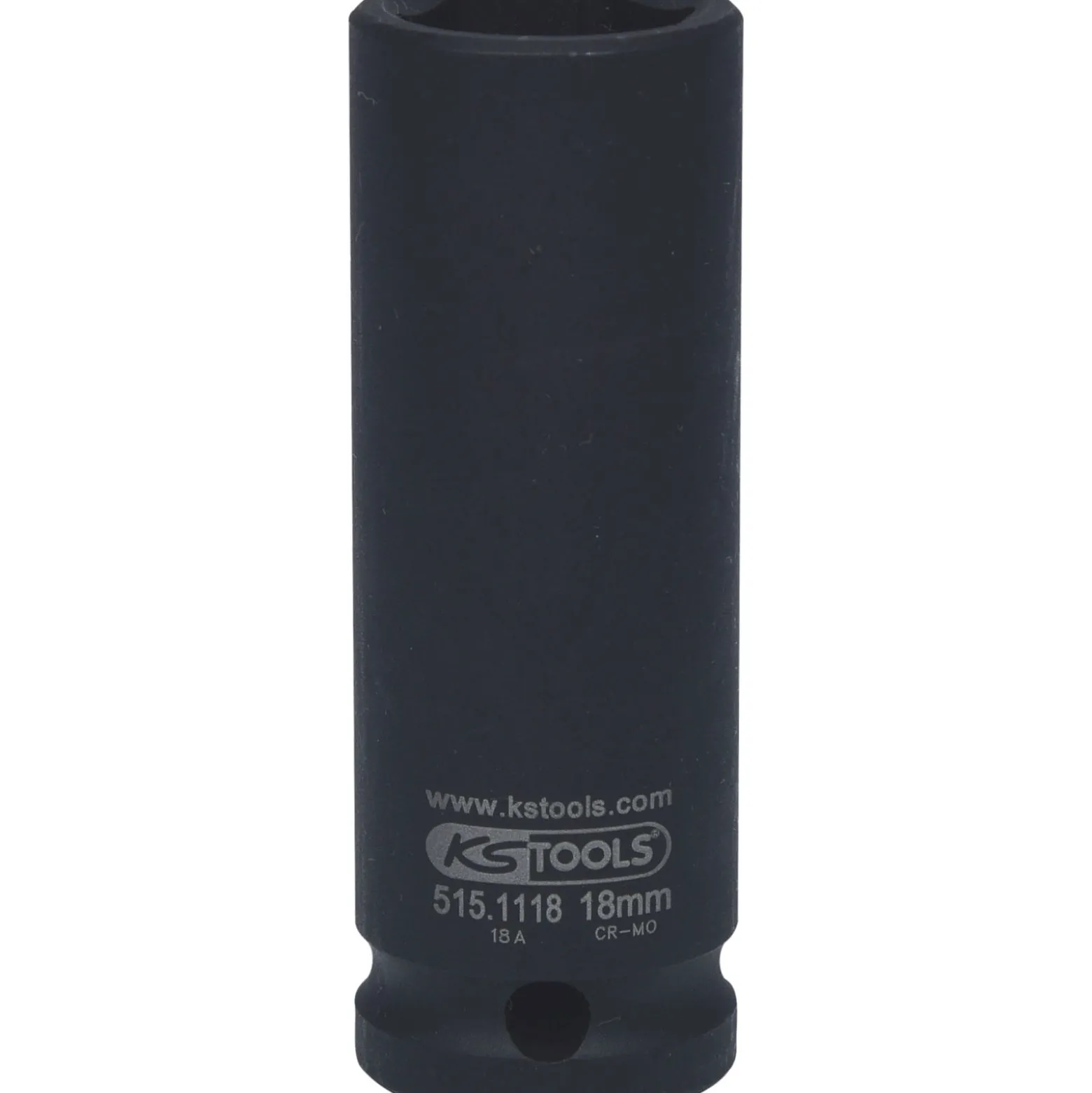 KS TOOLS 1/2" Sechskant-Kraft-Stecknuss lang 18 mm - 515.1118