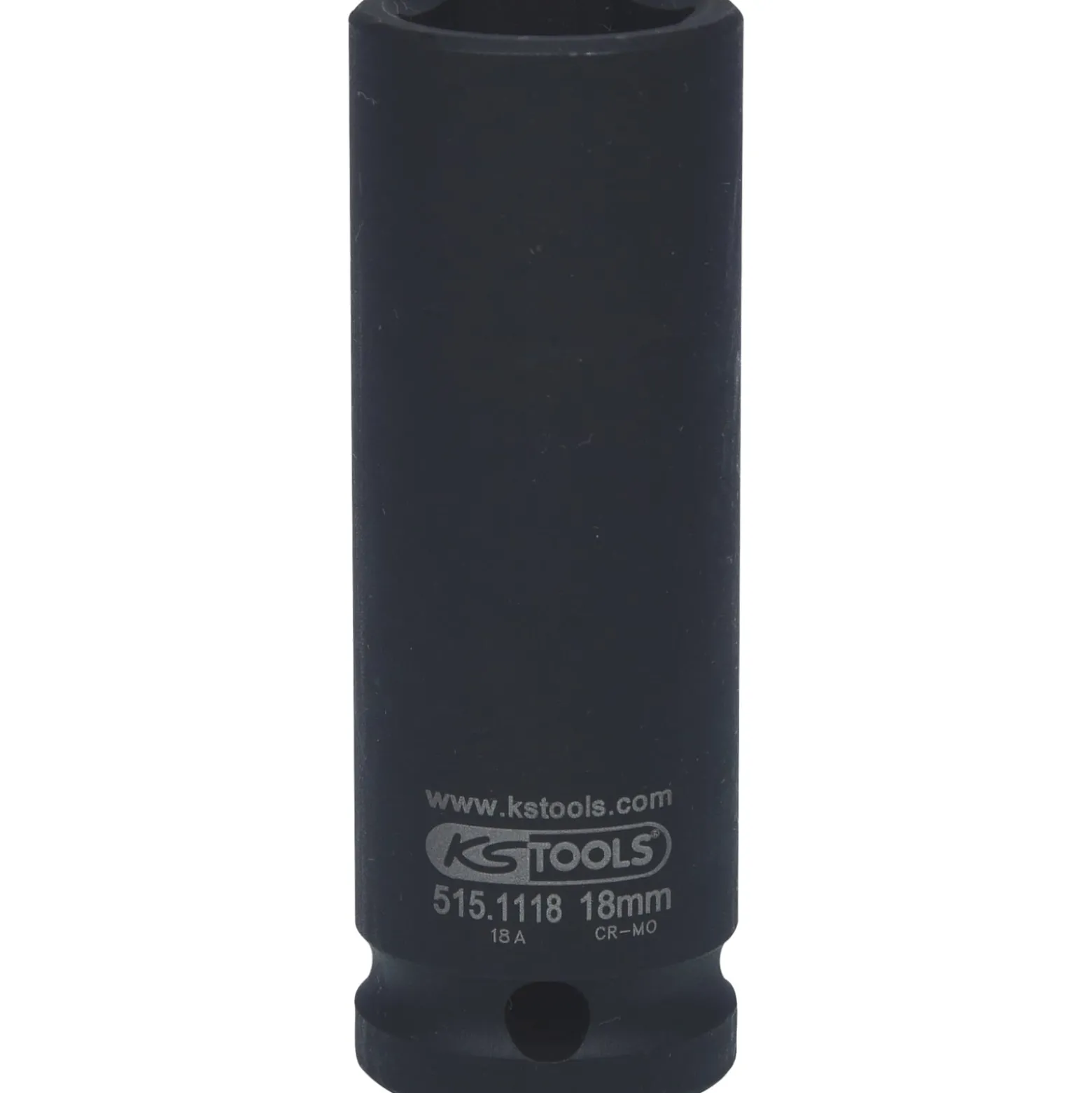KS TOOLS 1/2" Sechskant-Kraft-Stecknuss lang 18 mm - 515.1118