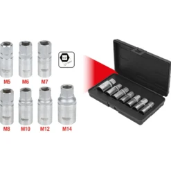 KS TOOLS Stehbolzen-Ausdreher-Satz 7tlg. - 152.1101