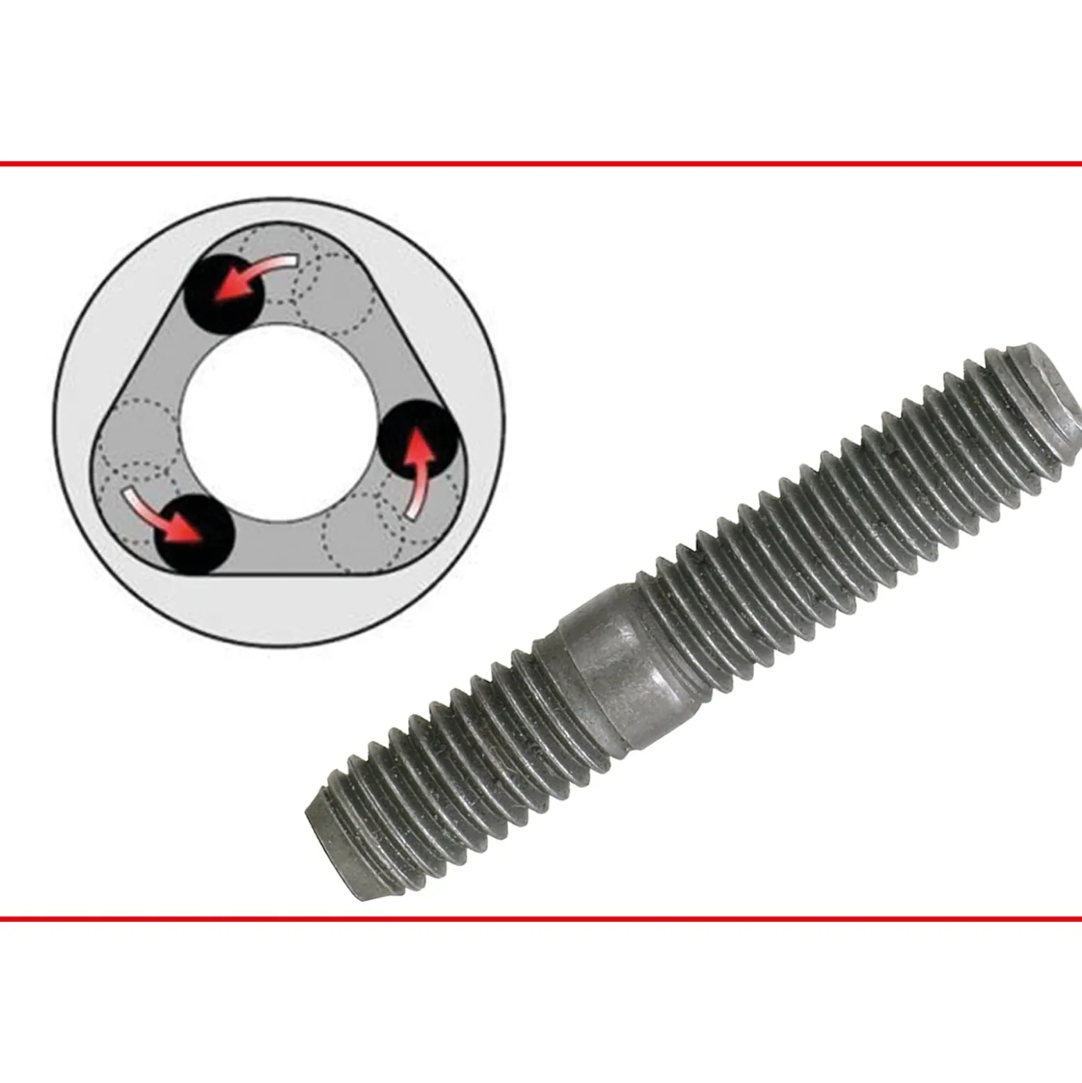 KS TOOLS Stehbolzen-Ausdreher-Satz 7tlg. - 152.1101