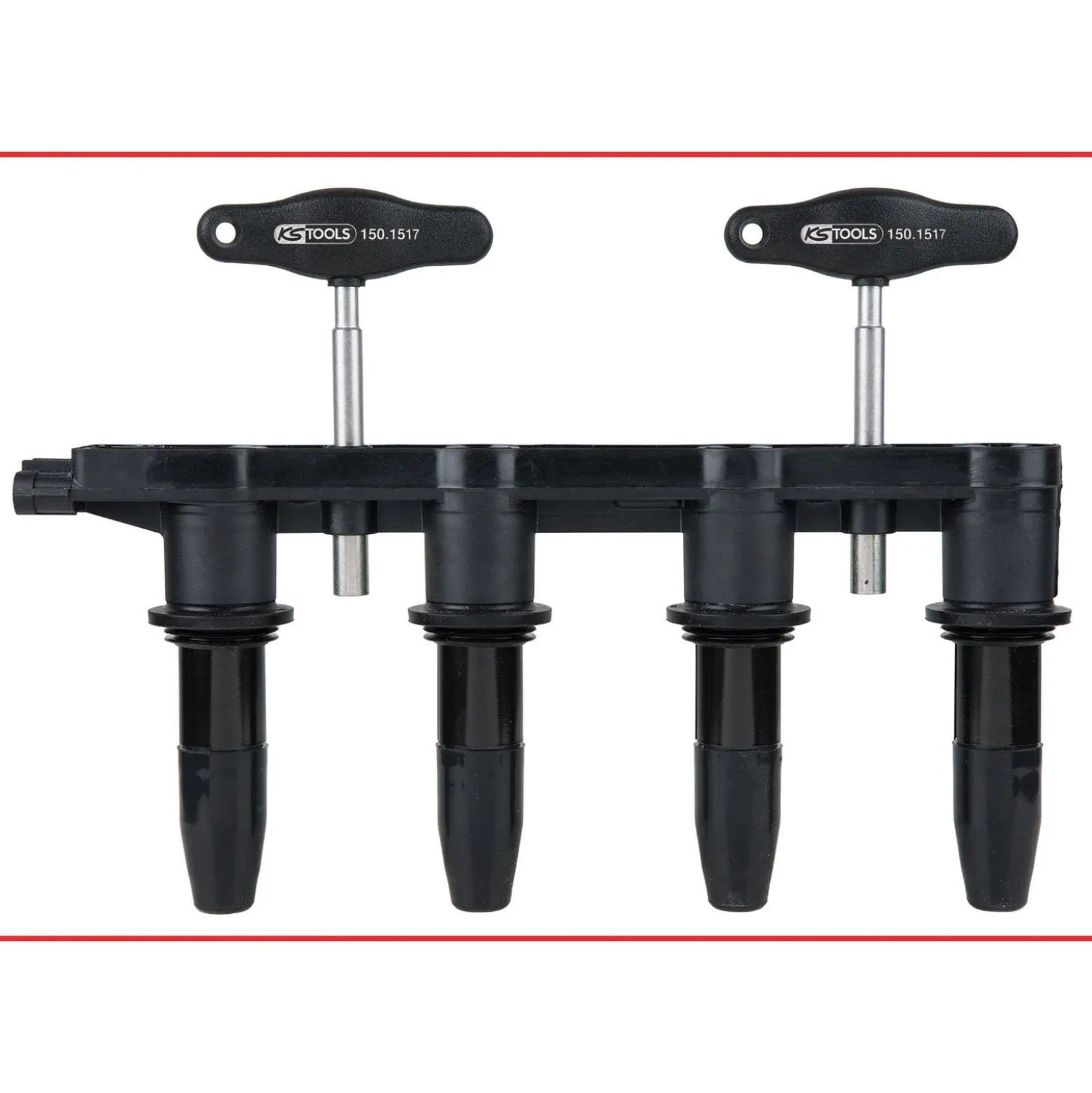 KS TOOLS T-Griff-Zündspulen-Abzieher-Satz für VAG und Opel Motoren 7tlg. - 500.7570
