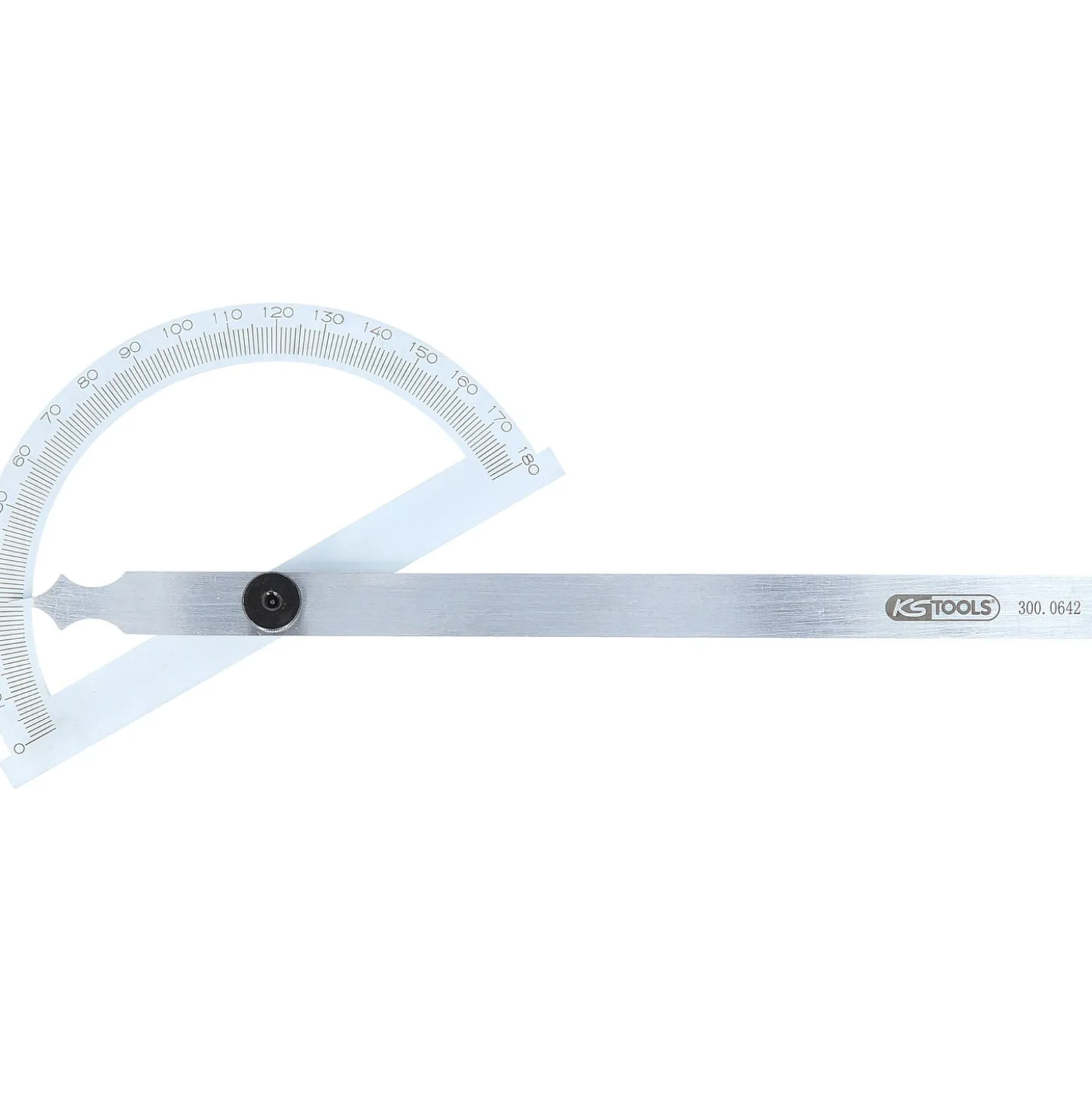KS TOOLS Winkelgradmesser mit offenen Bogen 200 mm - 300.0642