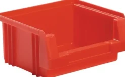 LA-KA-PE Sichtlagerkasten PLK L90 x B102 x H50 mm PP rot - 01950 02 01