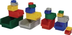 LA-KA-PE Sichtlagerkasten PLK L90 x B102 x H50 mm PP rot - 01950 02 01