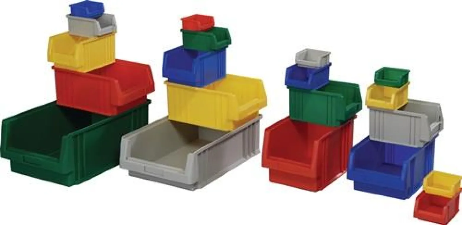 LA-KA-PE Sichtlagerkasten PLK L90 x B102 x H50 mm PP rot - 01950 02 01