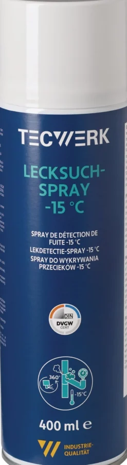 Lecksuchspray -15GradC farblos DVGW 400ml Spraydose TECWERK