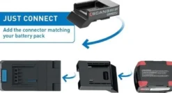 LED-Strahler DUO CONNECT 108 W 2500 lm 5,2 Ah 18 V IP30 SCANGRIP