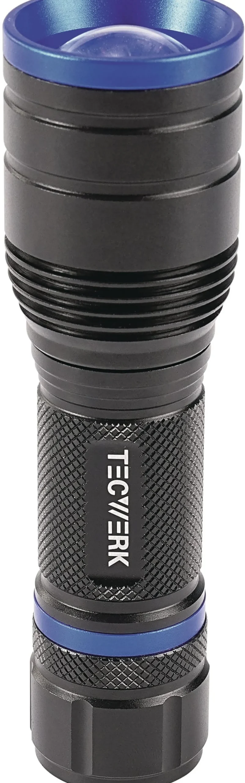 LED-Taschenlampe 150-500 lm 3xAAA 100/170m schwarz TECWERK