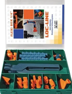 LOC-LINE Kühlmittelgelenkschlauchset Größe 1/4″ 29tlg. - L40001FLEXI