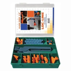 LOC-LINE Kühlmittelgelenkschlauchset Größe 1/4″ 29tlg. - L40001FLEXI