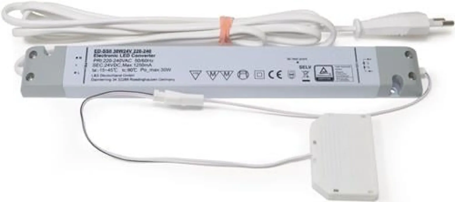 L&S LED-Konverter 230 V 24 V 30 W 6-fach Verteiler - 2000424