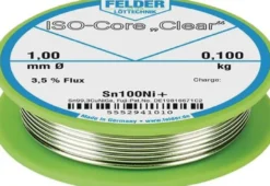 Lötdraht ISO-Core® Clear 1,5mm 100g Sn100Ni+ FELDER