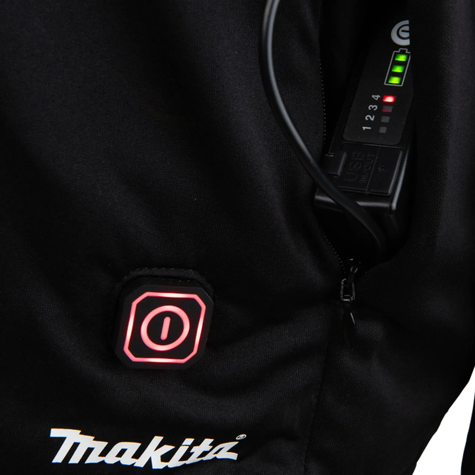 Makita DCX200C2XL Akku-Thermoshirt Gr. 2XL 12 V max. / 14,4 V / 18 V Solo