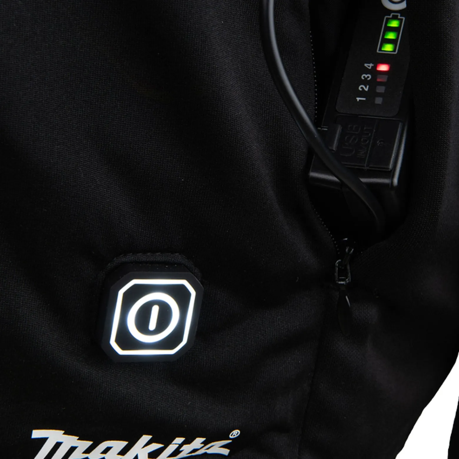Makita DCX200C2XL Akku-Thermoshirt Gr. 2XL 12 V max. / 14,4 V / 18 V Solo