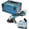 Makita DGA514ZJU1 Akku-Winkelschleifer Ø 125 mm 18 V Solo mit Bluetooth und Absaughaube im Makpac