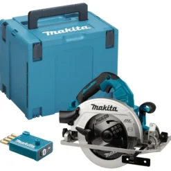 Makita DHS783ZJU Akku-Handkreissäge 18 V Ø 190 mm Solo inkl. Zubehör-Set + Funk-Adapter im MakPac