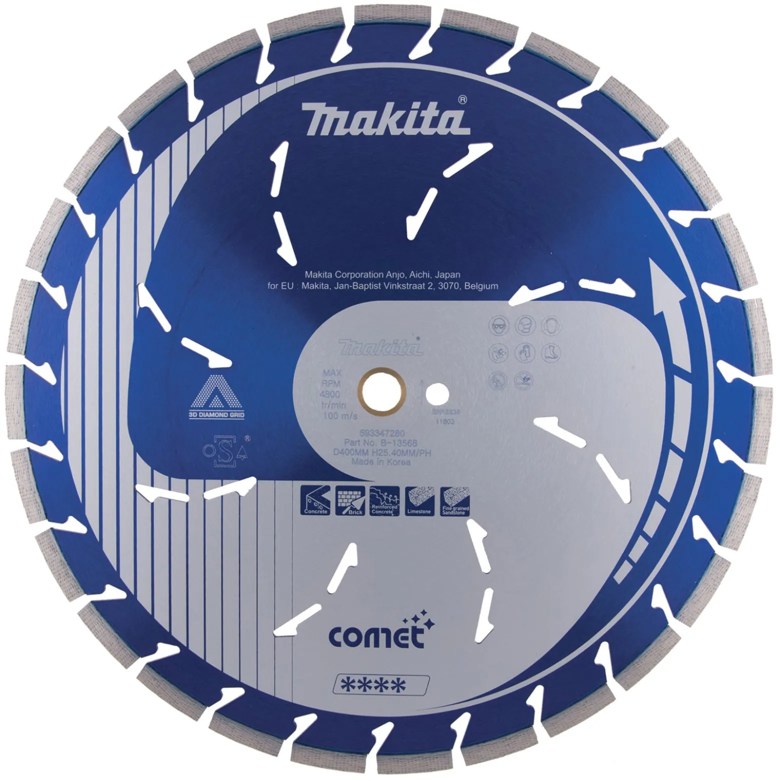 Makita Diamanttrennscheibe 400x25,4 COMET - B-13568