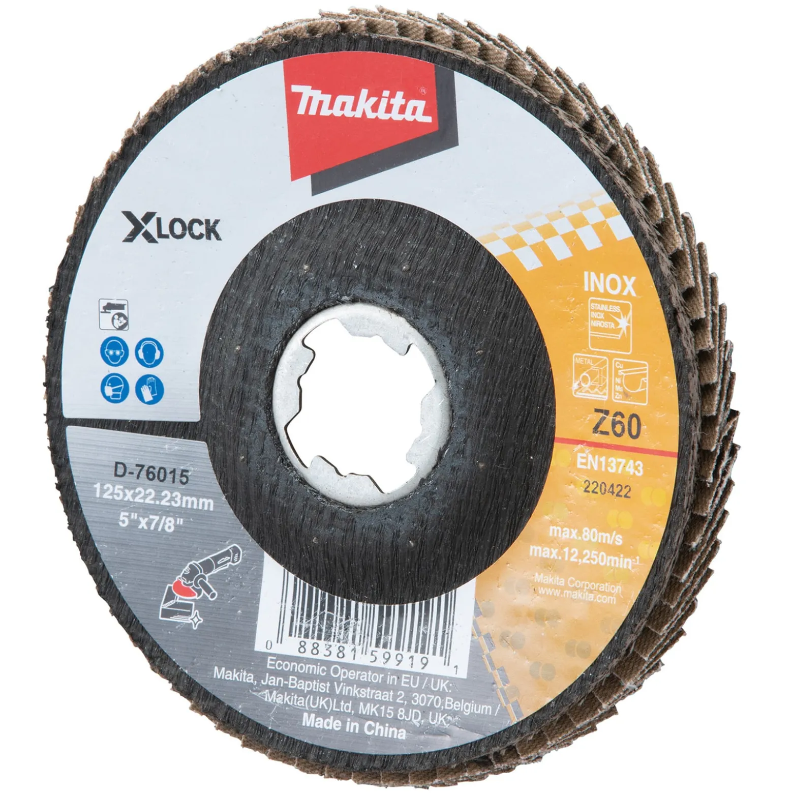 Makita Fächerschleifscheibe 125 mm Z60 - D-76015