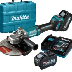 Makita GA038GT201 Akku-Winkelschleifer Ø 230 mm 40 V max. / 2x 5,0 Ah Akku + Ladegerät in Koffer