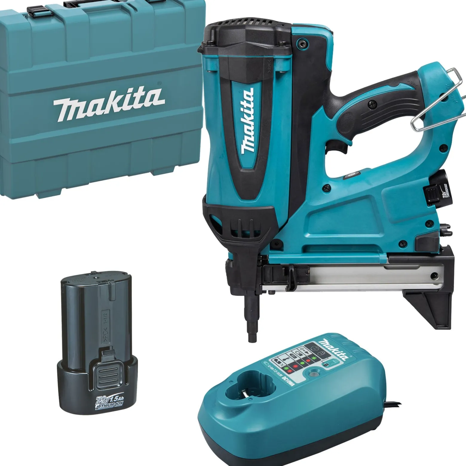 Makita GN420CLSE Akku-Gasnagler Beton 7,2 V / 2x 1,5 Ah Akku + Ladegerät im Koffer