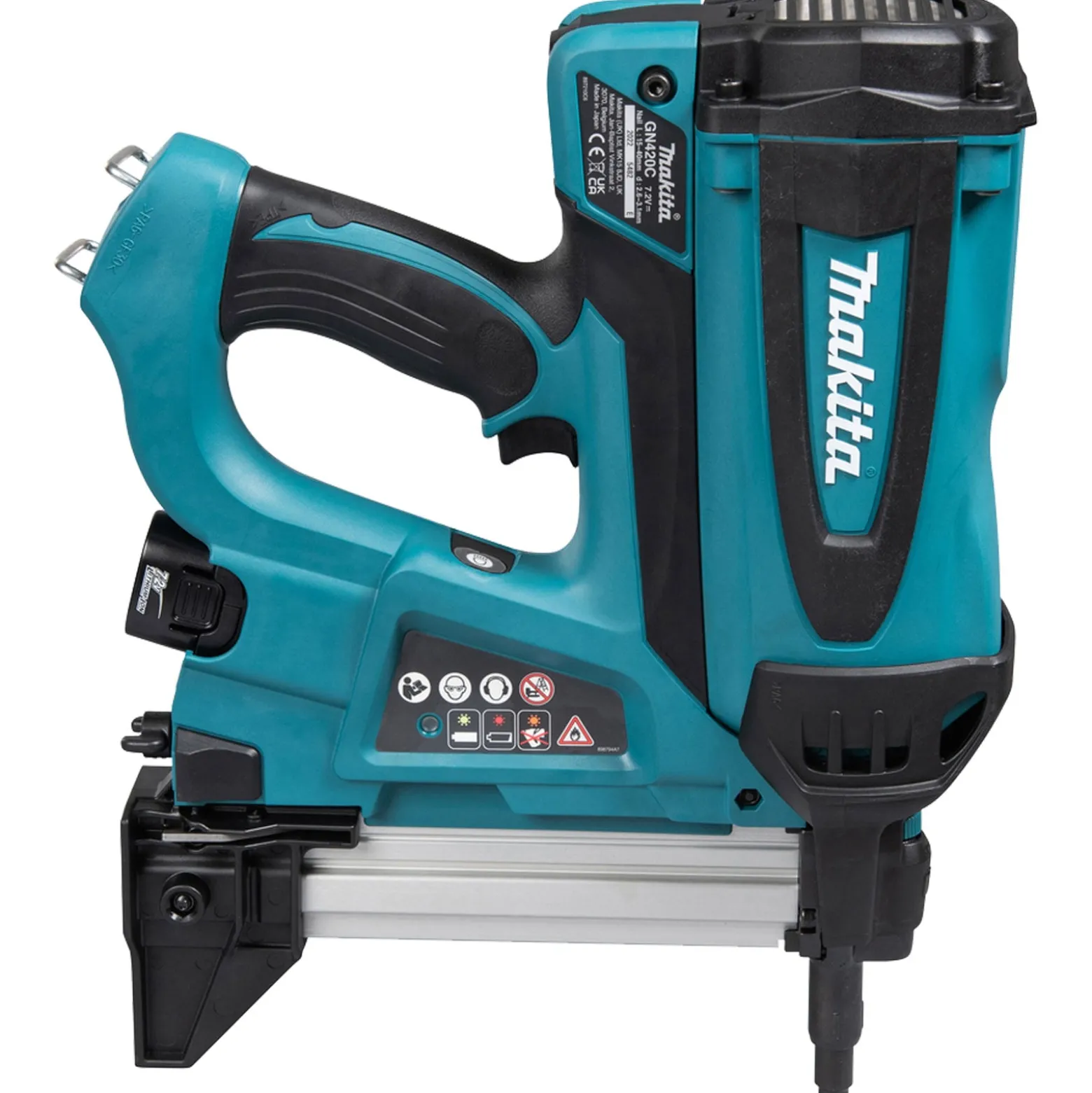 Makita GN420CLSE Akku-Gasnagler Beton 7,2 V / 2x 1,5 Ah Akku + Ladegerät im Koffer