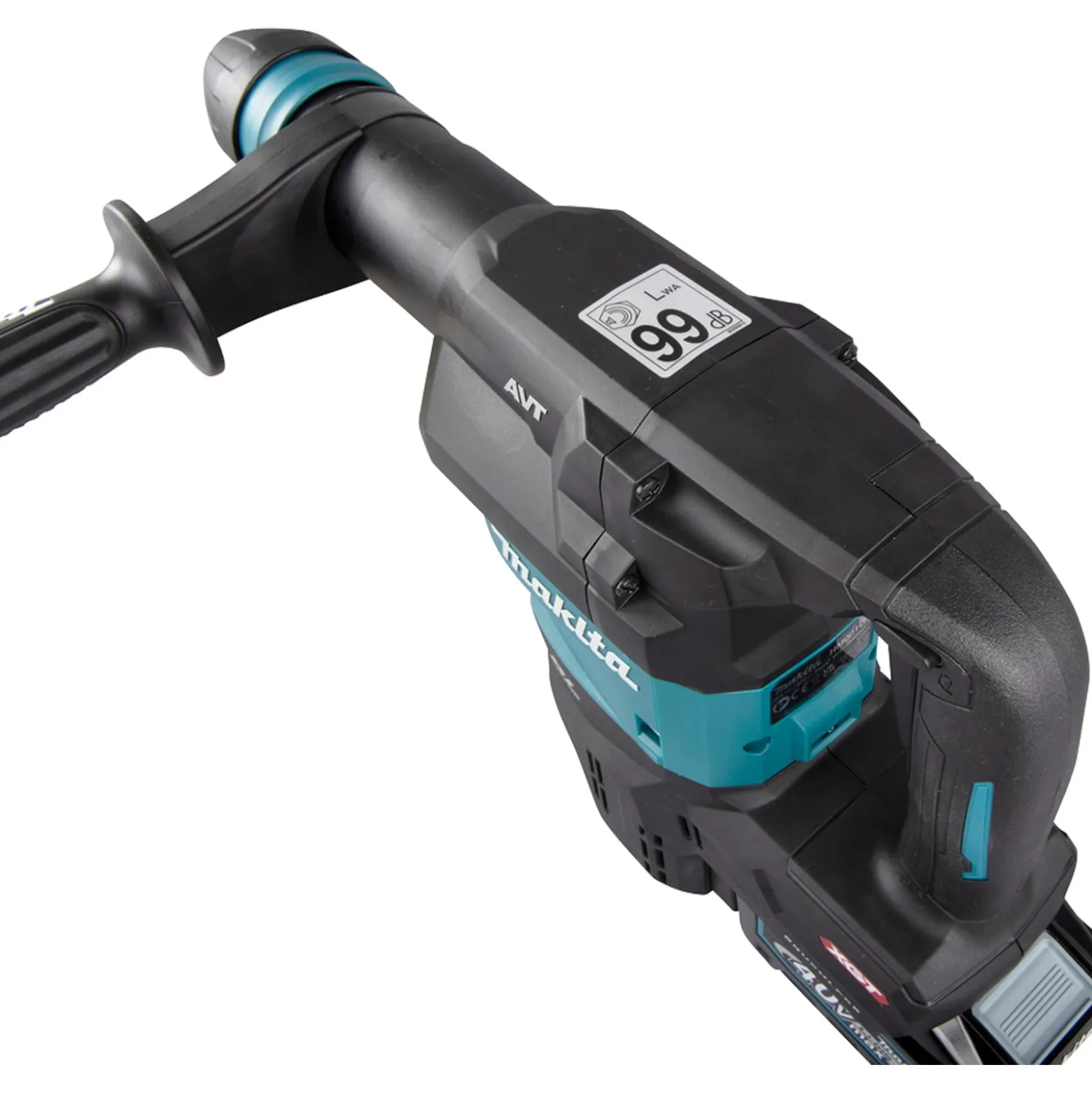Makita HM001GM201 Akku-Stemmhammer 40V max. / 2x 4,0 Ah Akku + Ladegerät inkl. AWS Funk-Adapter WUT01 im Koffer
