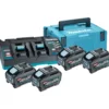 Makita Power Source Kit Li 40V max. inkl. Doppel-Schnellladegerät DC40RB und 4x Akkus BL4050F 5,0 Ah im MAKPAC Gr. 3 - 191U42-2