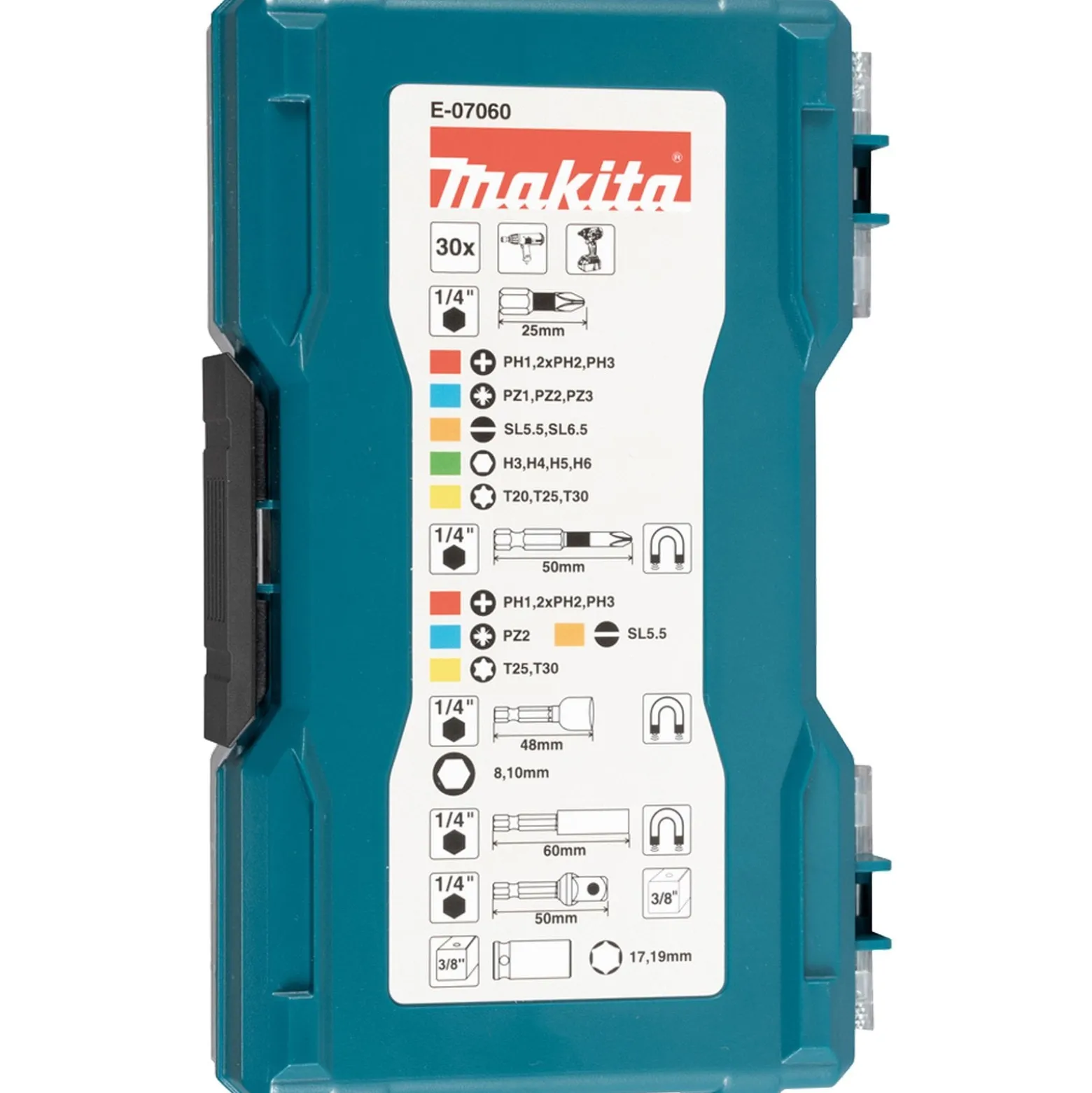 Makita Steckschlüssel Bit-Set 30tlg. - E-07060