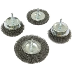 Makita Topf- und Rundbürsten-Set 4tlg. Stahl für Bohrer - D-65729