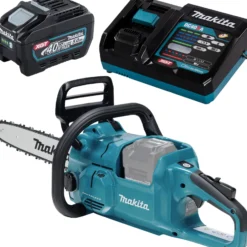 Makita UC022GT101 Akku-Kettensäge 40V max. / 1x Akku BL4050F 5,0 Ah + Schnellladegerät DC40RA