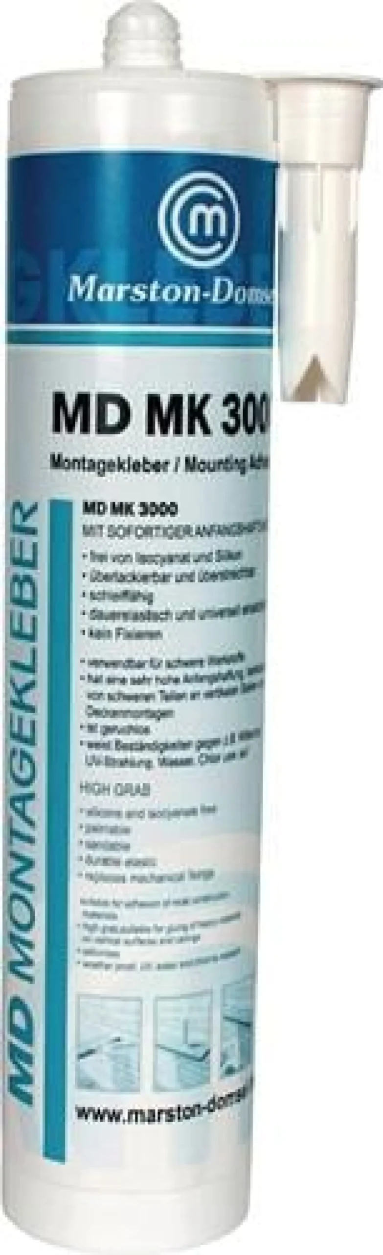 Montagekleber MD-MK 3000 weiß 450g Kartusche MARSTON-DOMSEL
