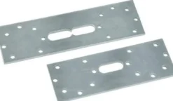 Multitubo Halteplatte aus Stahl verzinkt doppelt 150mm