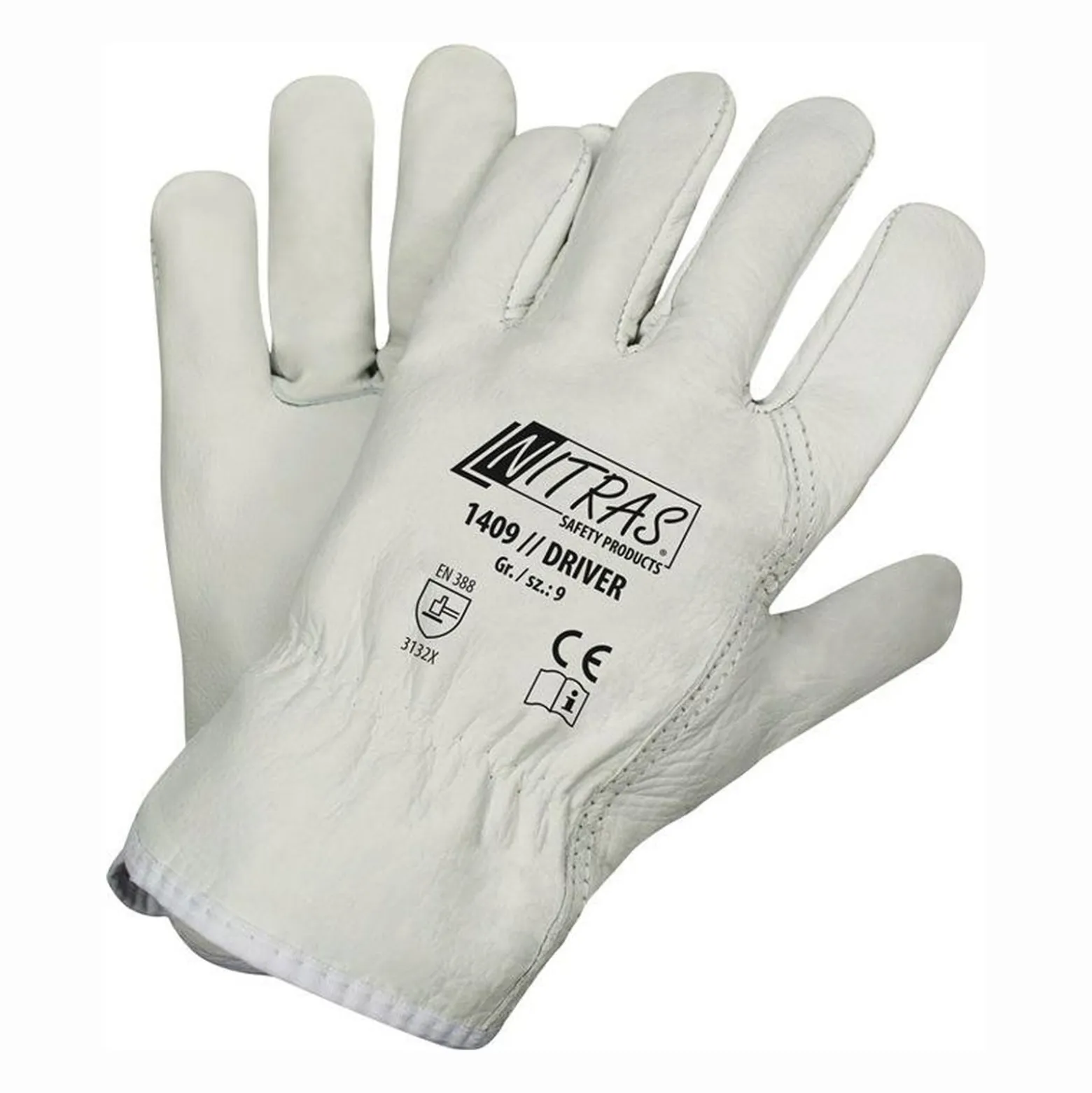 Nitras Handschuhe Driver grau Gr. 9 - 1409-9