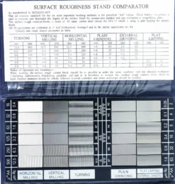 Oberflächenvergleichsplatte RUGOTEST 0,05-12,5 µm Platten 30St.TECWERK