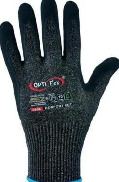 OPTIFLEX Schnittschutzhandschuh Comfort Cut schwarz meliert / schwarz Gr. 10 - 0838-10H