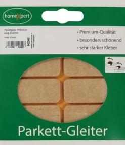 Parkettgleiter Premium 20 x 40mm Filz natur eck.selbstkl. - 542040