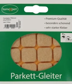 Parkettgleiter Premium 20 x 20mm Filz natur eck.selbstkl. - 542020