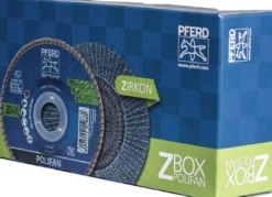 PFERD Fächerscheibe POLIFAN Z Ø 125 mm Körnung Z-40 konisch INOX Zirkonkorund - 69300934